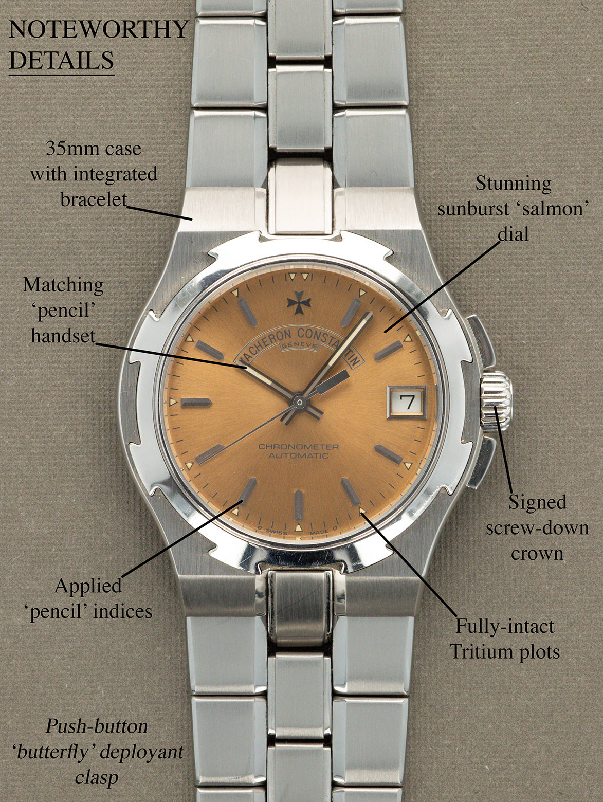 Vacheron Constantin Overseas Ref. 42050 - Sunburst 'Salmon' Dial