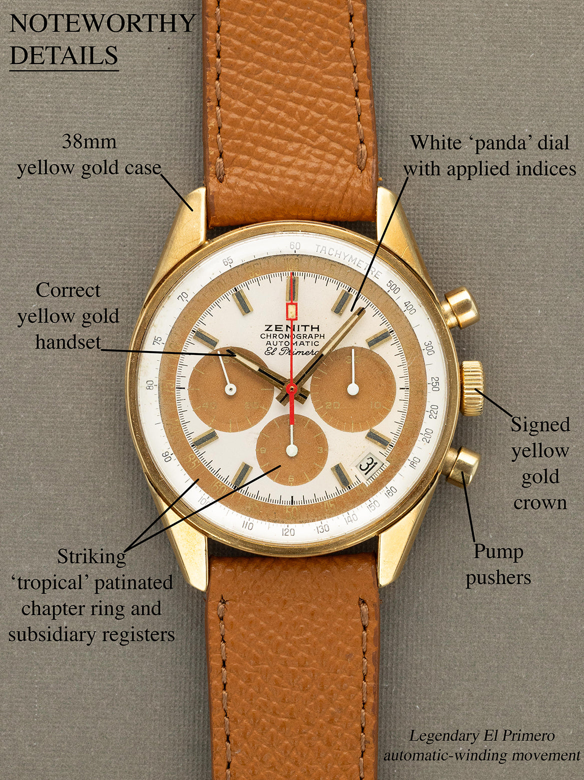 Zenith El Primero Ref. G381 - Tropical 'Panda' Dial