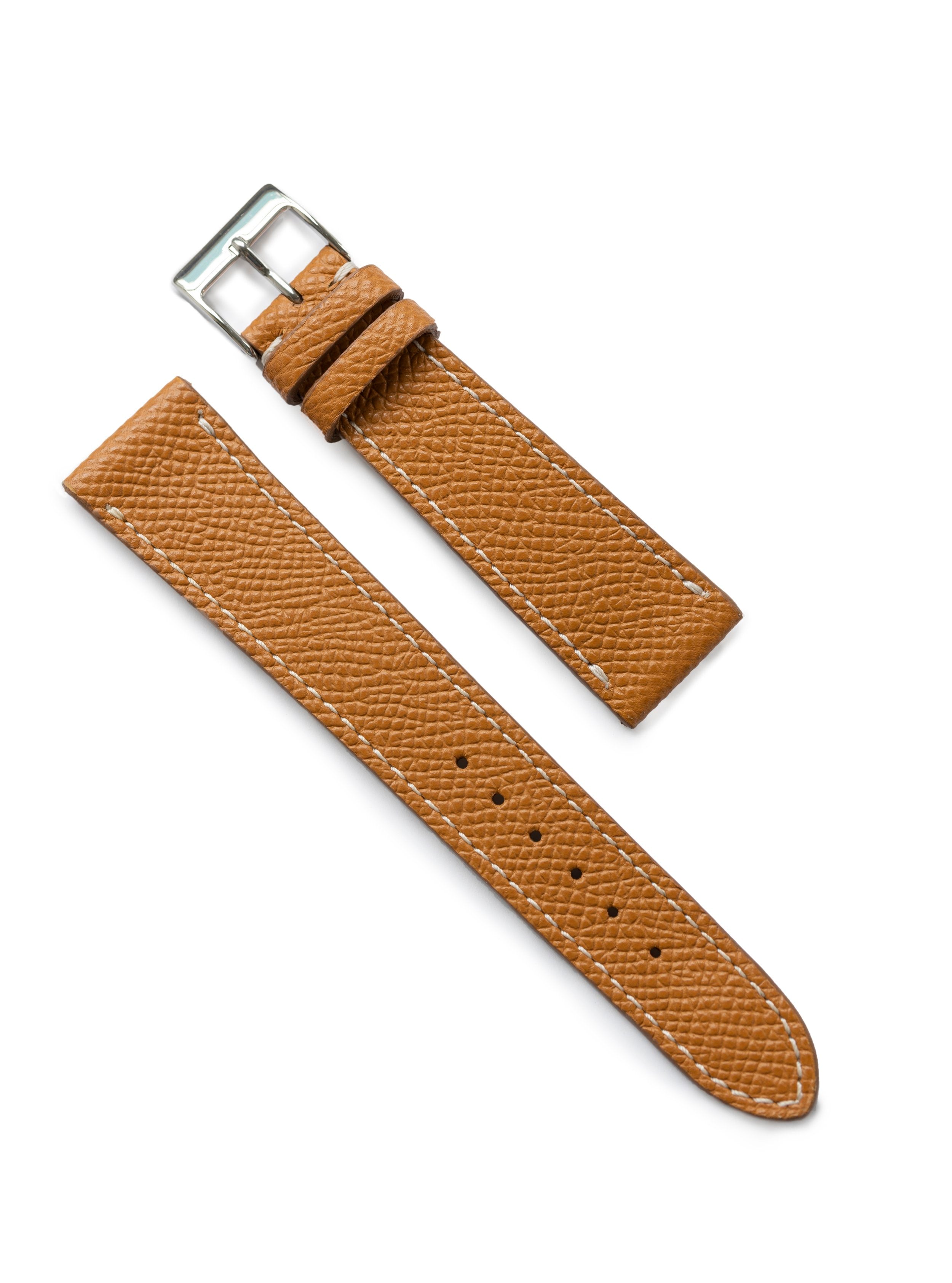 The Oliver Watch- Ivory, Brown Leather – Jones & Daughters