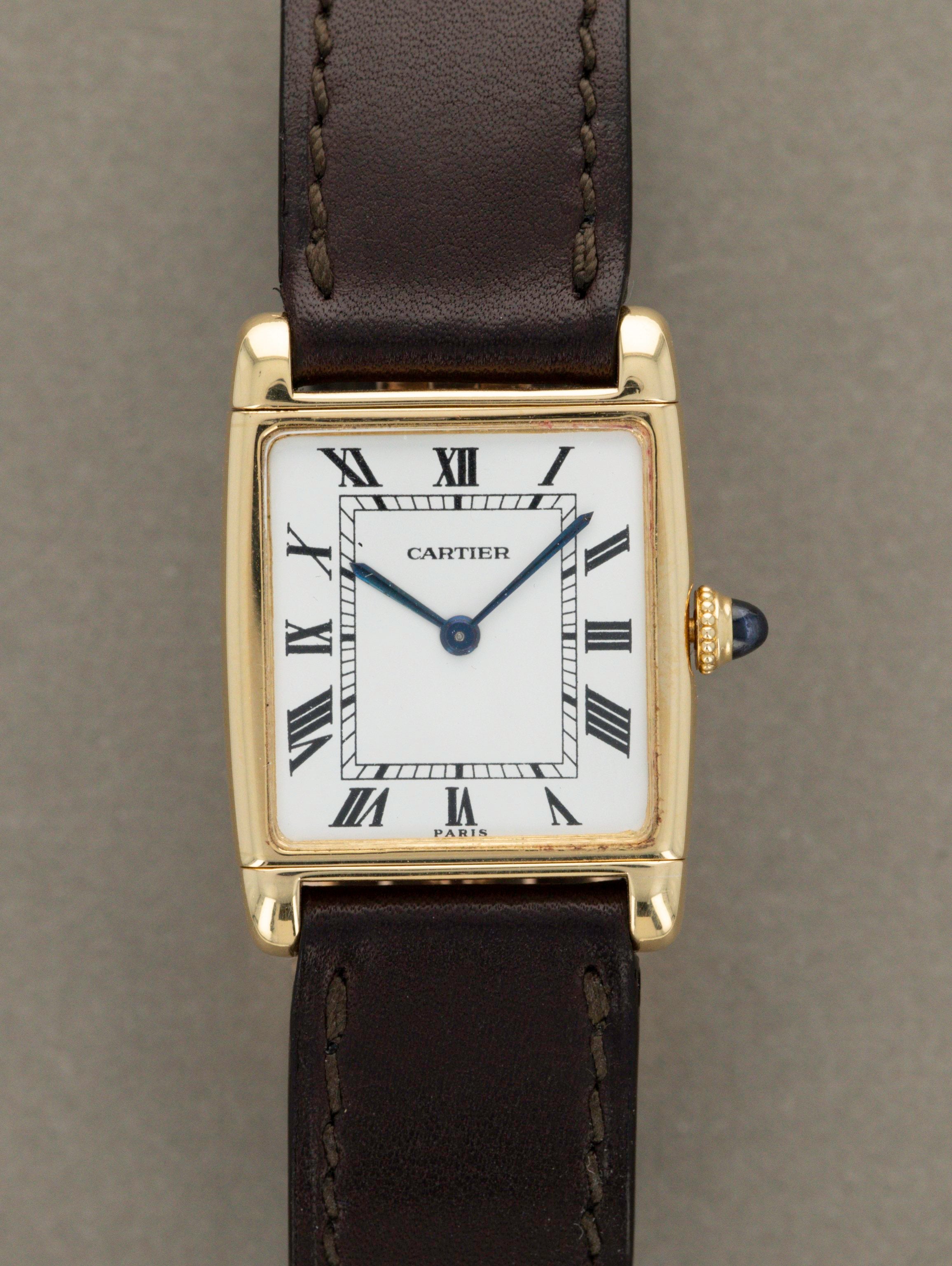 Cartier Tank Louis Reverso Paris Signed