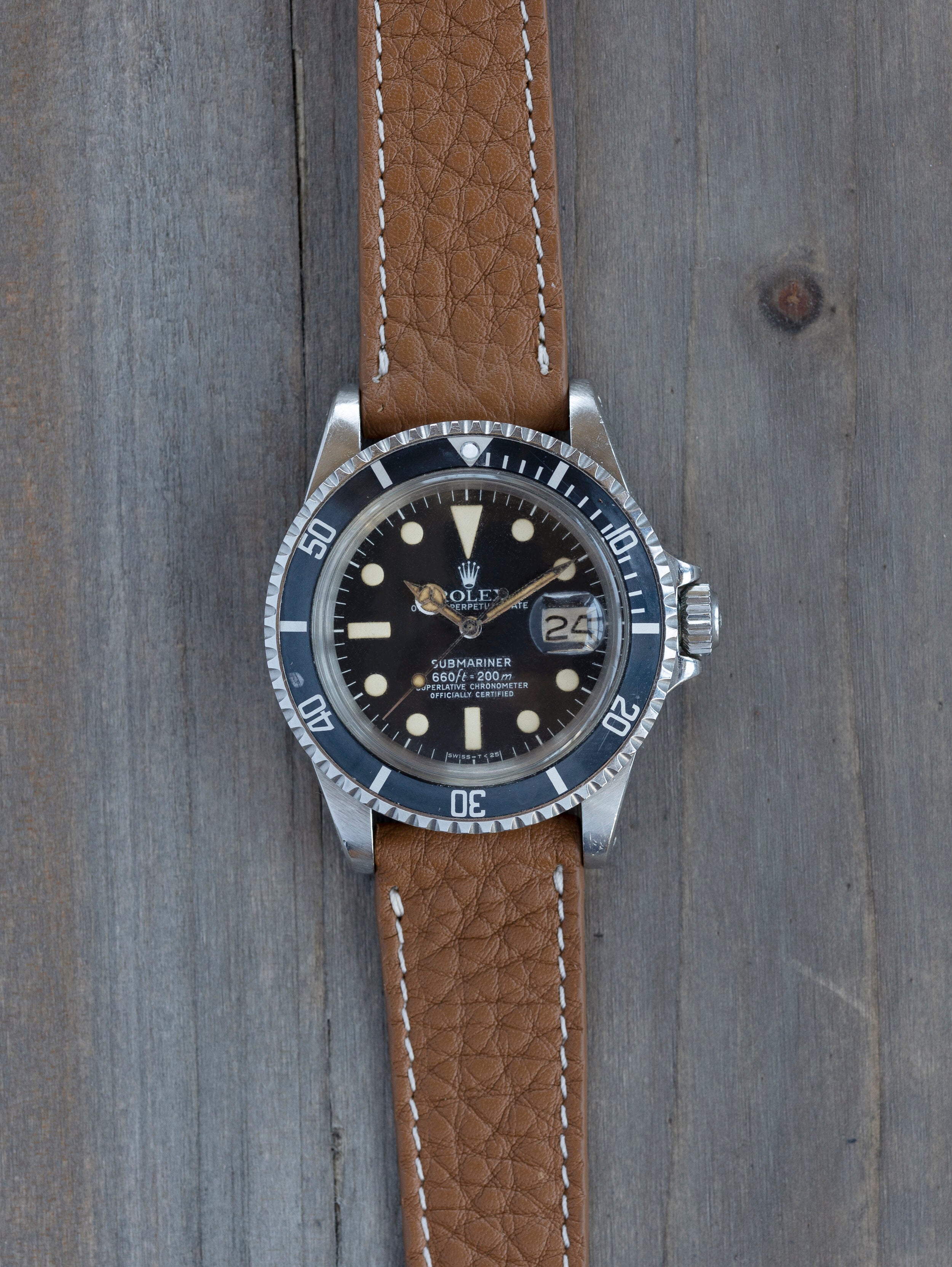 Cervo Brown JPM x Oliver & Clarke Leather Watch Strap