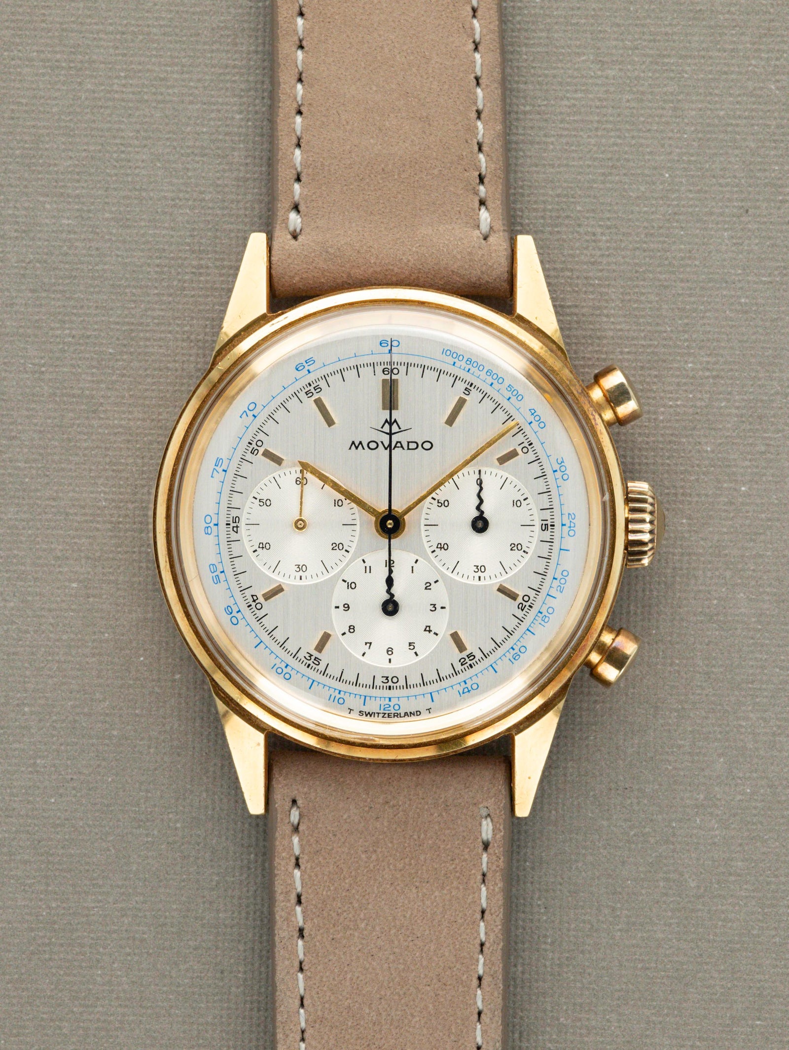 Movado M95 Chronograph - 18K Solid Gold