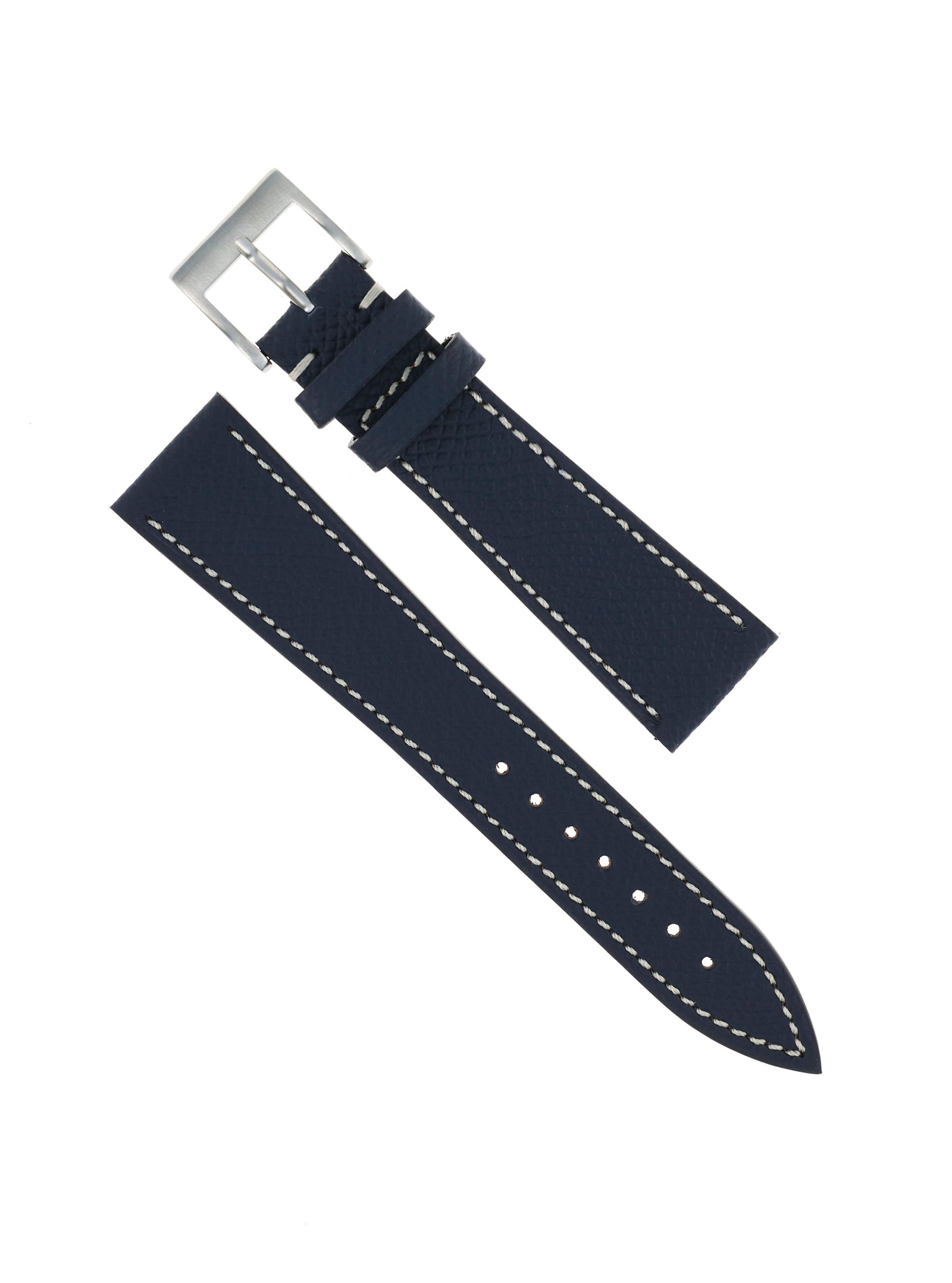 'Navy' Blue Molequin x Oliver and Clarke 'Grained' Watch Strap