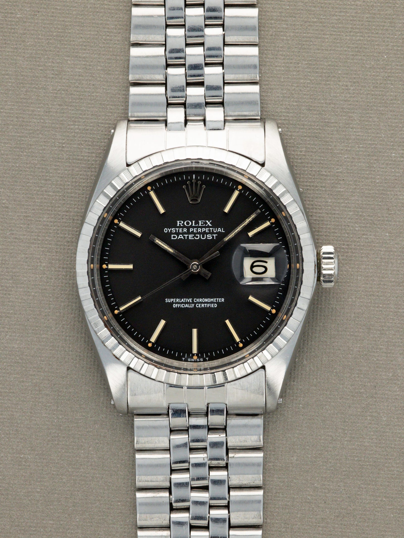 Rolex Datejust Ref. 1603 - Matte Black Dial