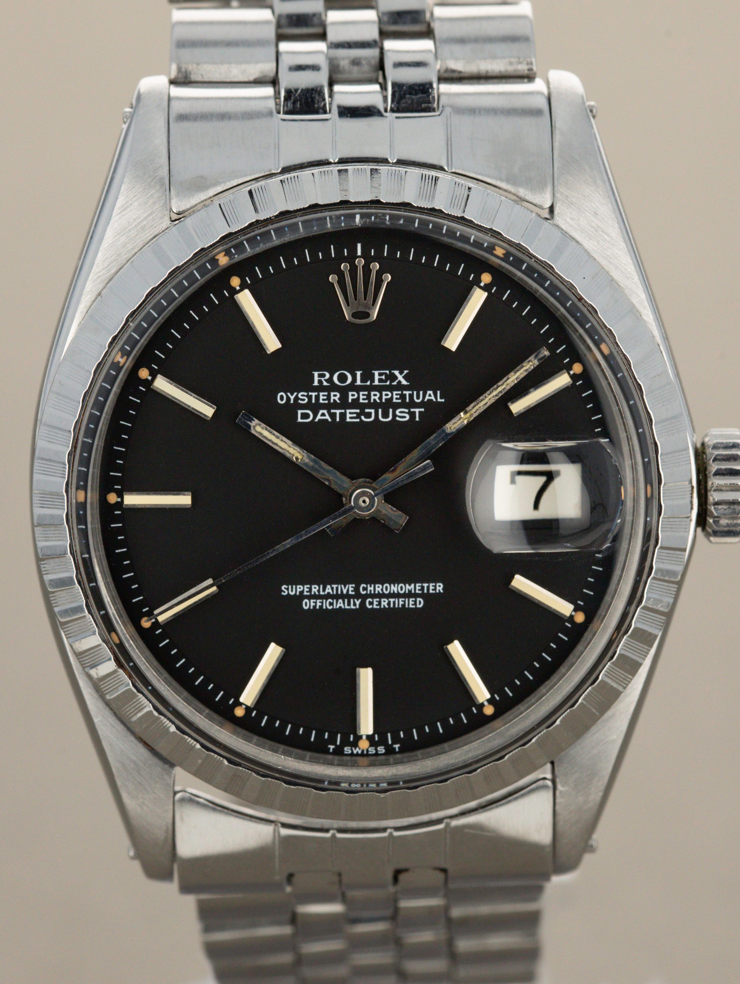 Rolex Datejust Ref. 1603 - Matte Black Dial