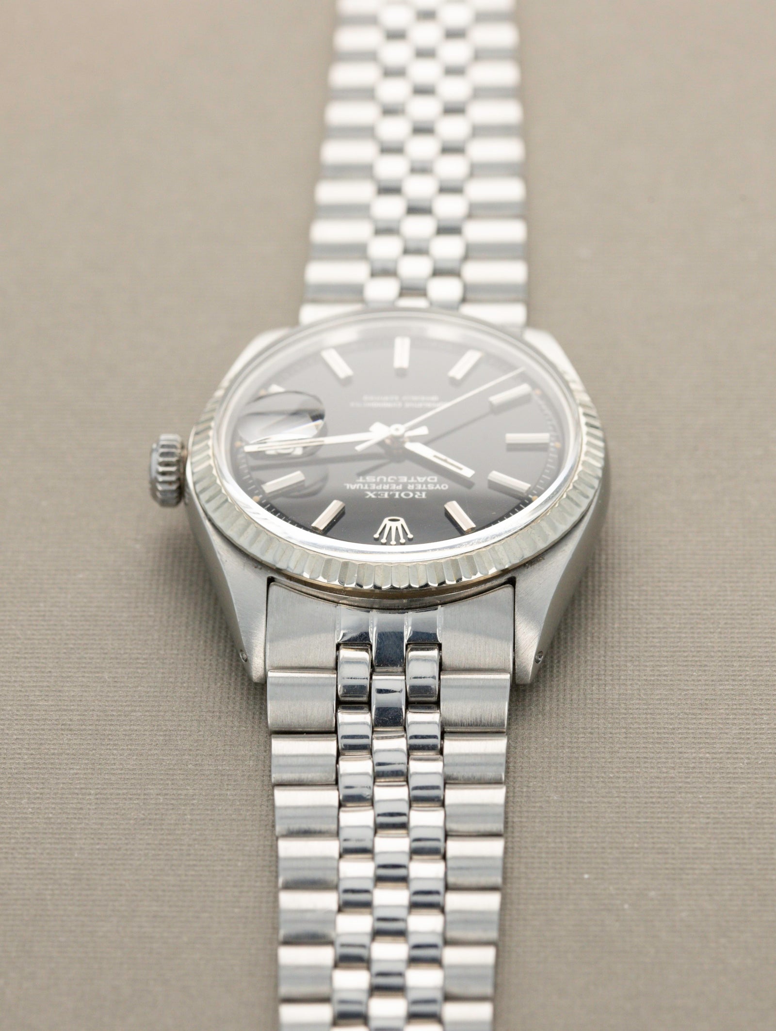 Rolex Datejust Ref. 1601 - Glossy Black Dial