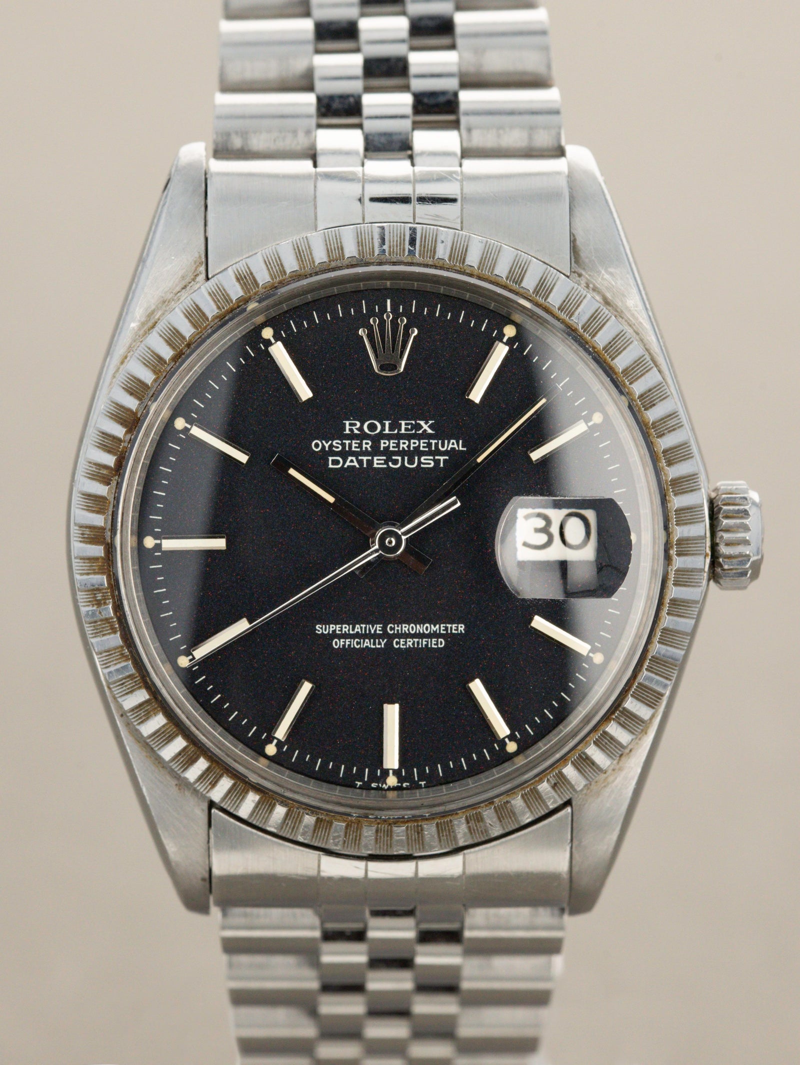 Rolex Datejust Ref. 1603 - Black Confetti Dial