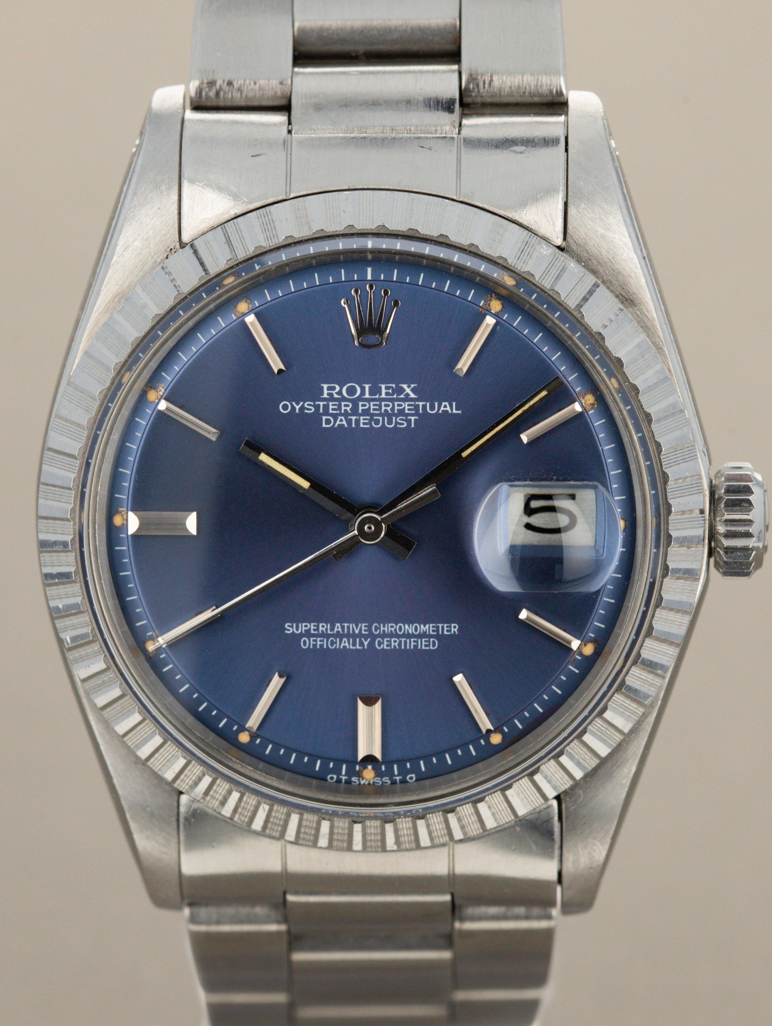 Rolex Datejust Ref. 1603 - Blue Sunburst Sigma Dial