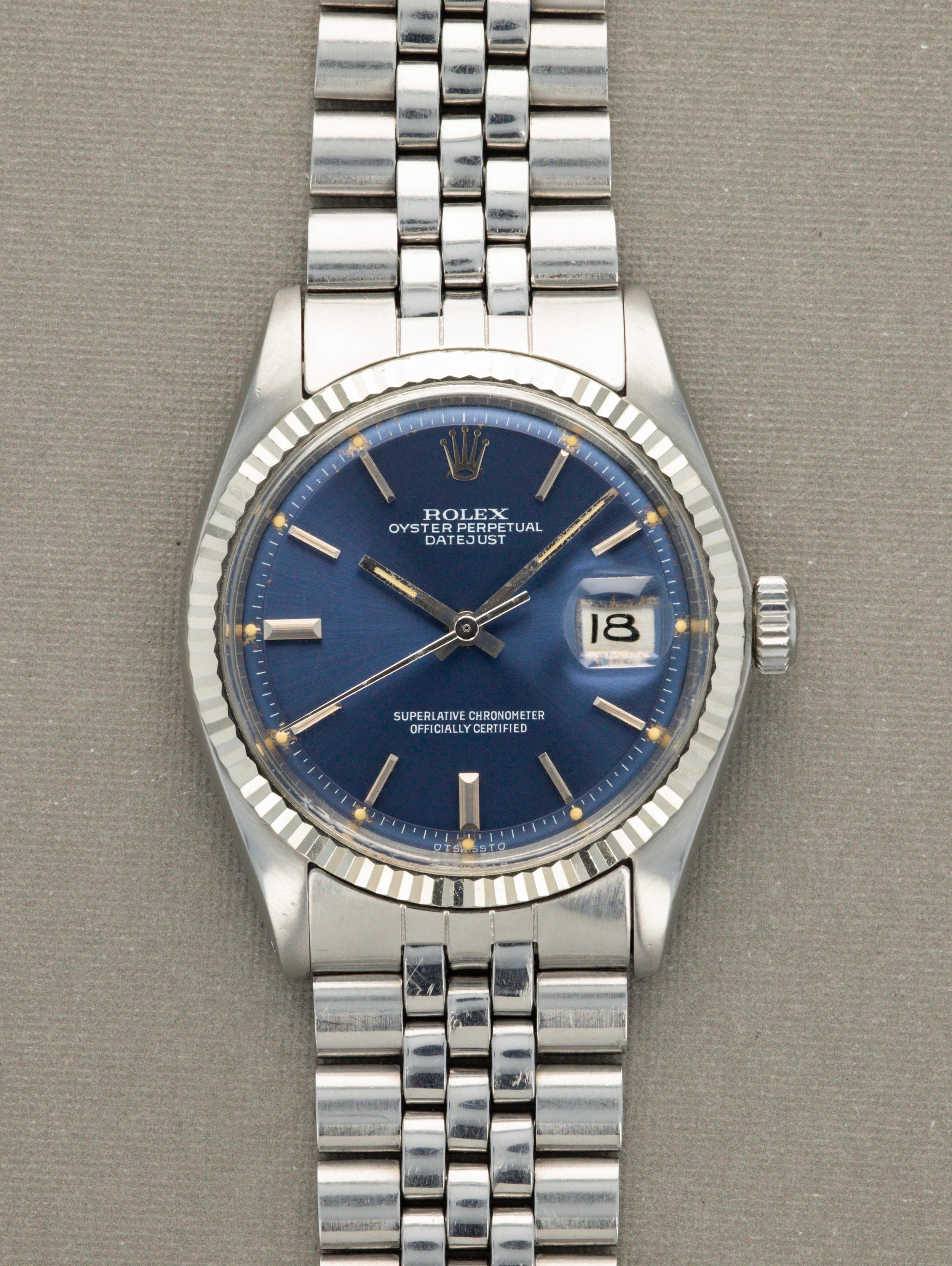 Rolex Datejust Ref. 1601 Blue Sigma Dial