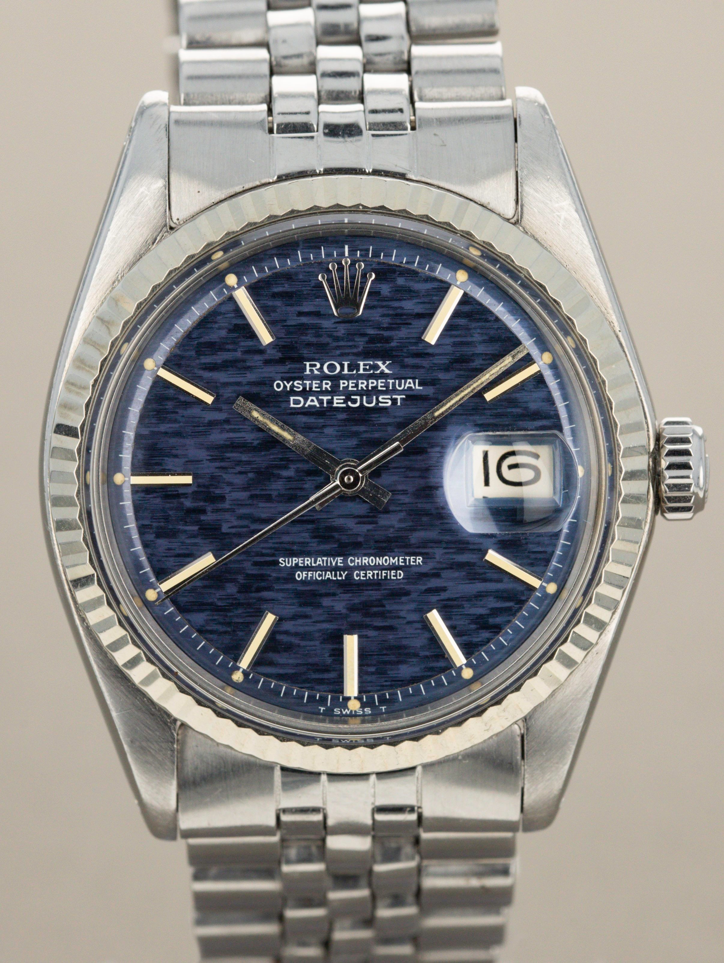 Rolex Datejust Ref. 1601 - Blue Mosaic Dial