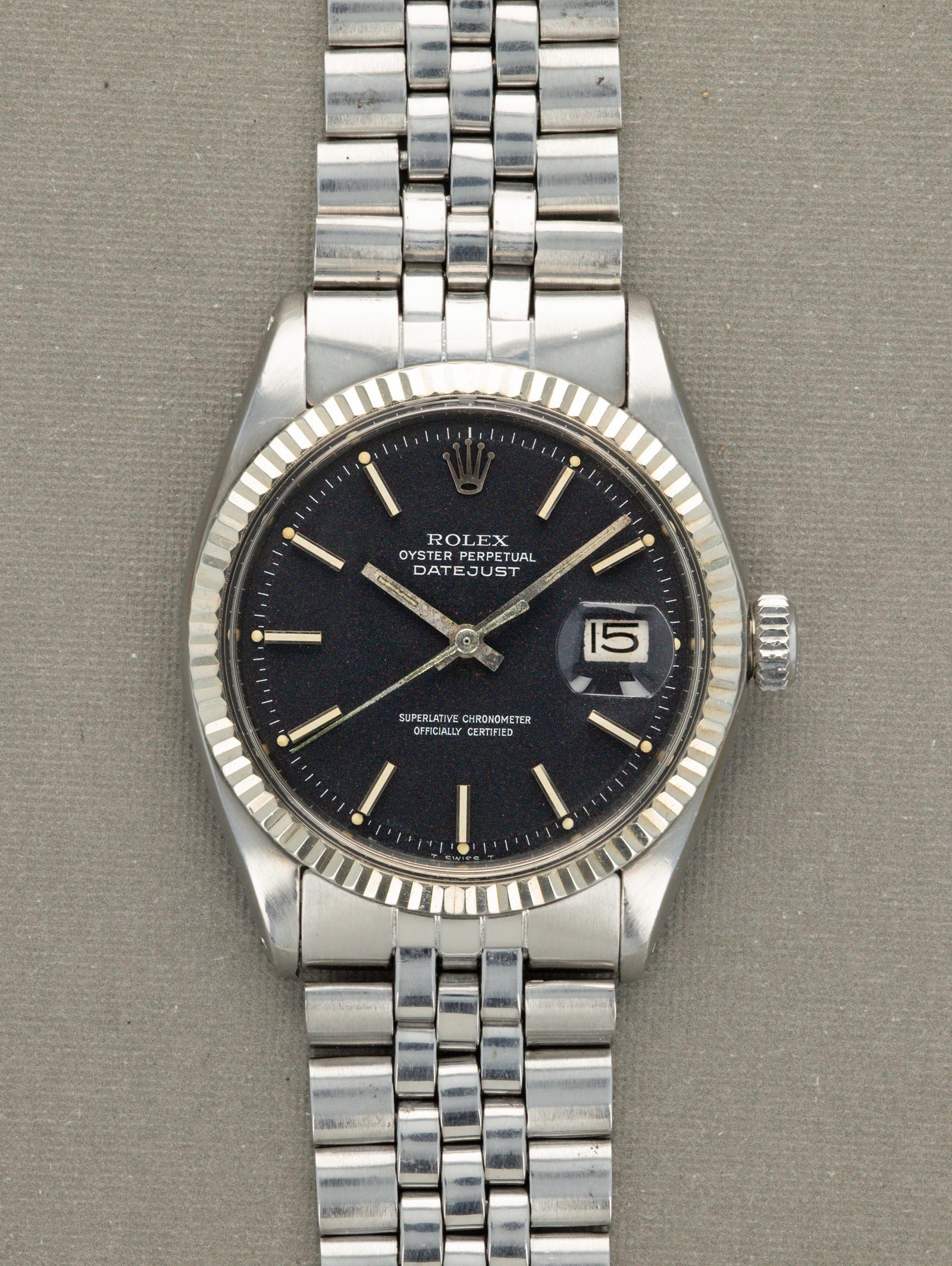 Rolex Datejust Ref. 1601 - Black 'Confetti' Dial