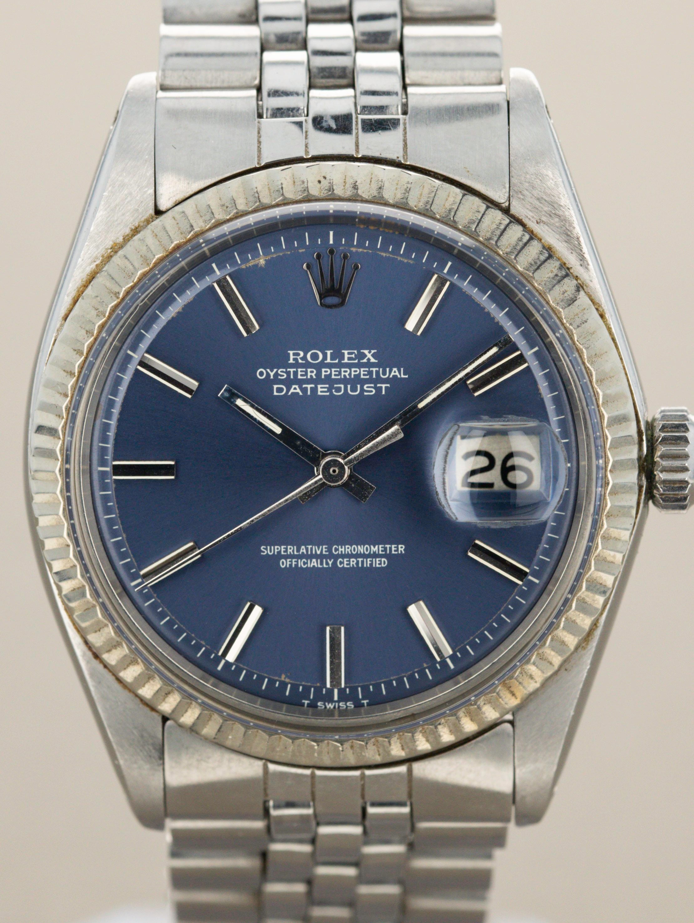 Rolex Datejust Ref. 1601 Blue Dial