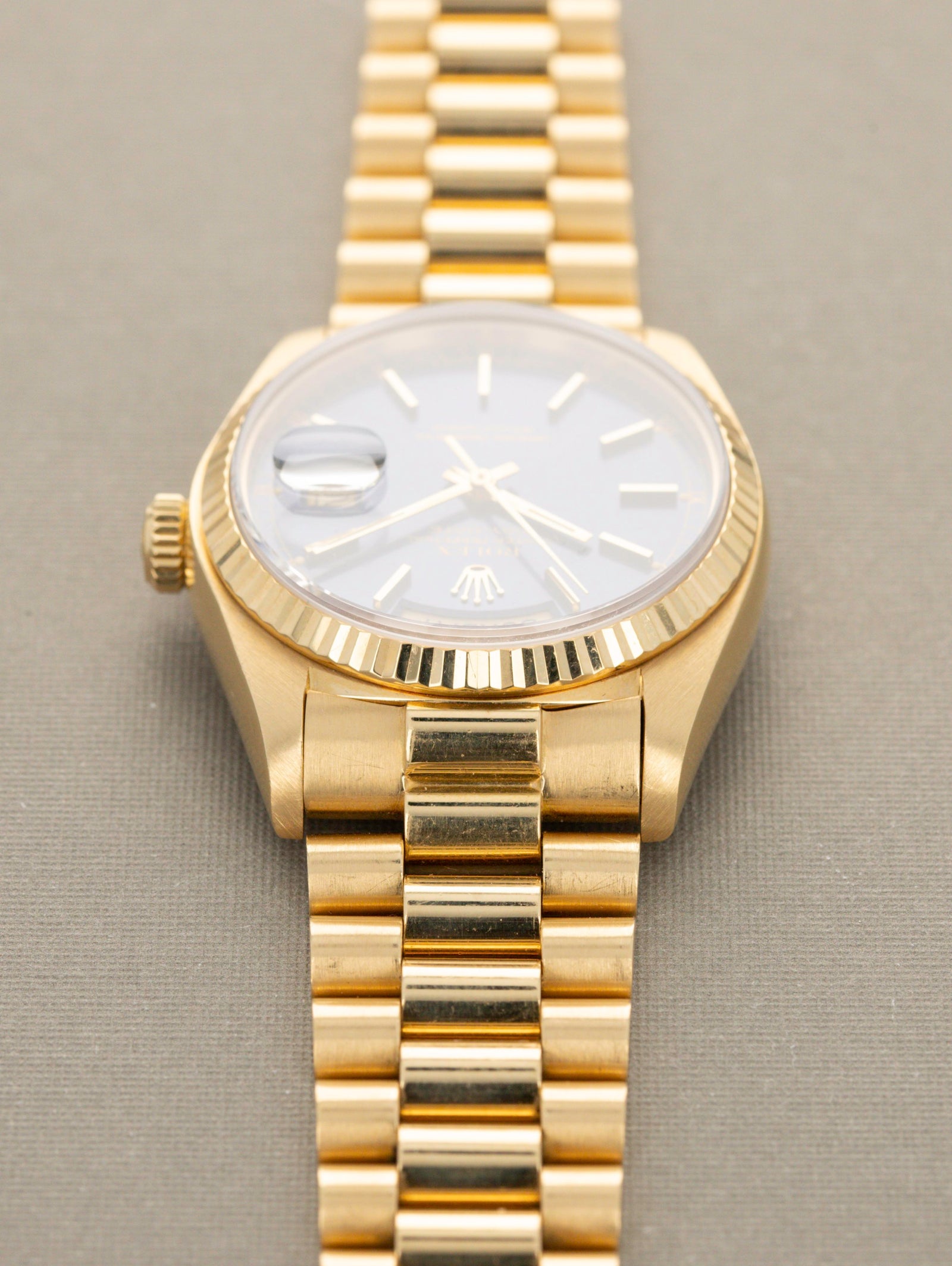 Rolex Day-Date Ref. 18038 - Blue Sunburst Dial, Original Owner Watch