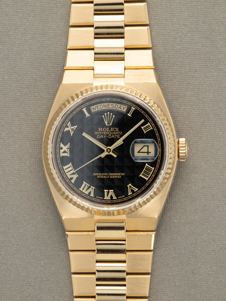 Rolex Oysterquartz Day-Date Ref. 19018 - Black Pyramid Dial