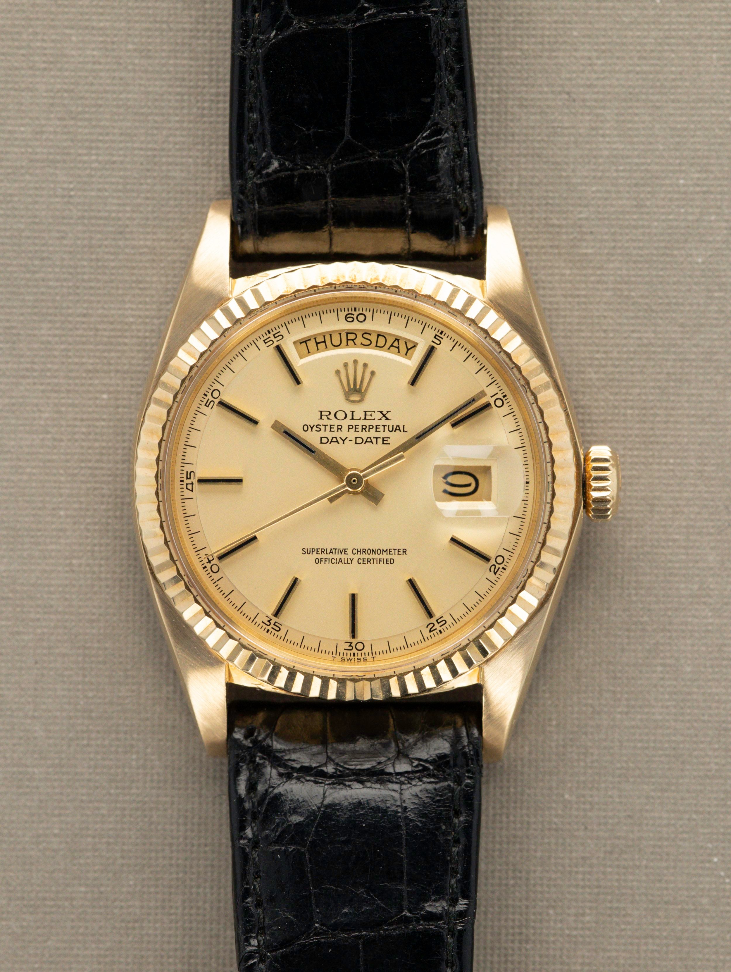 Rolex Day-Date Ref. 1803, with Solid Gold Rolex Buckle