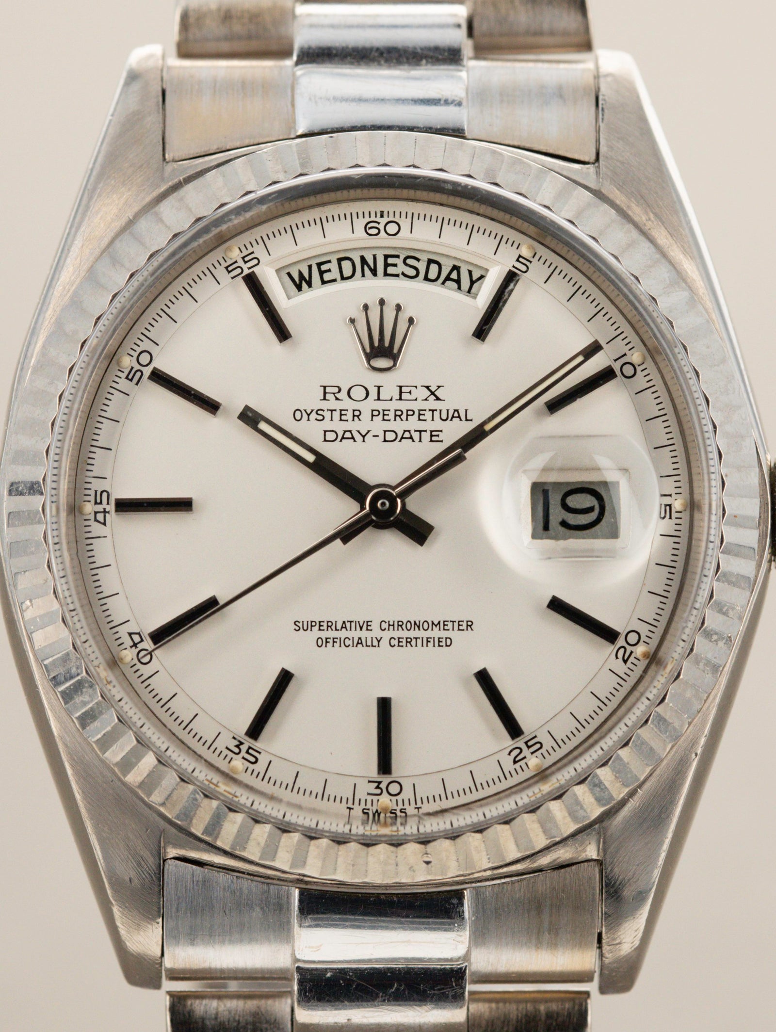 Rolex Day-Date Ref. 1803 White Gold Minute Track