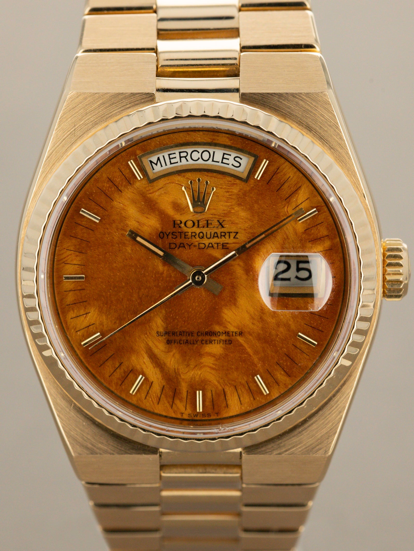 Rolex Oysterquartz Day-Date Ref. 19018 - Birchwood Dial