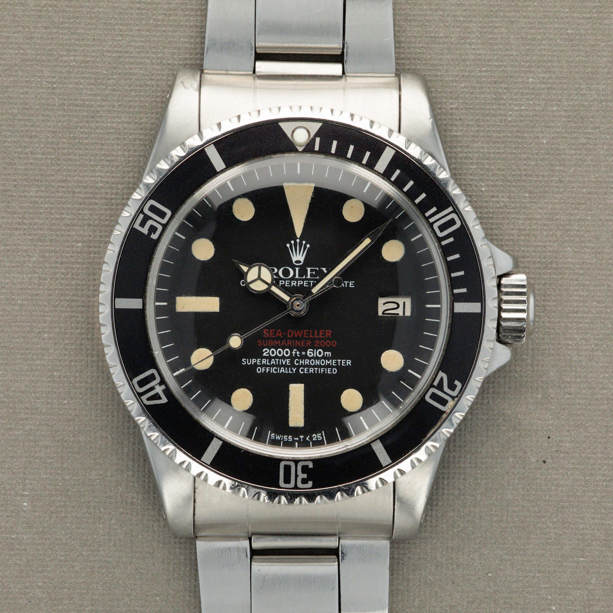 1965 rolex double red sea dweller value