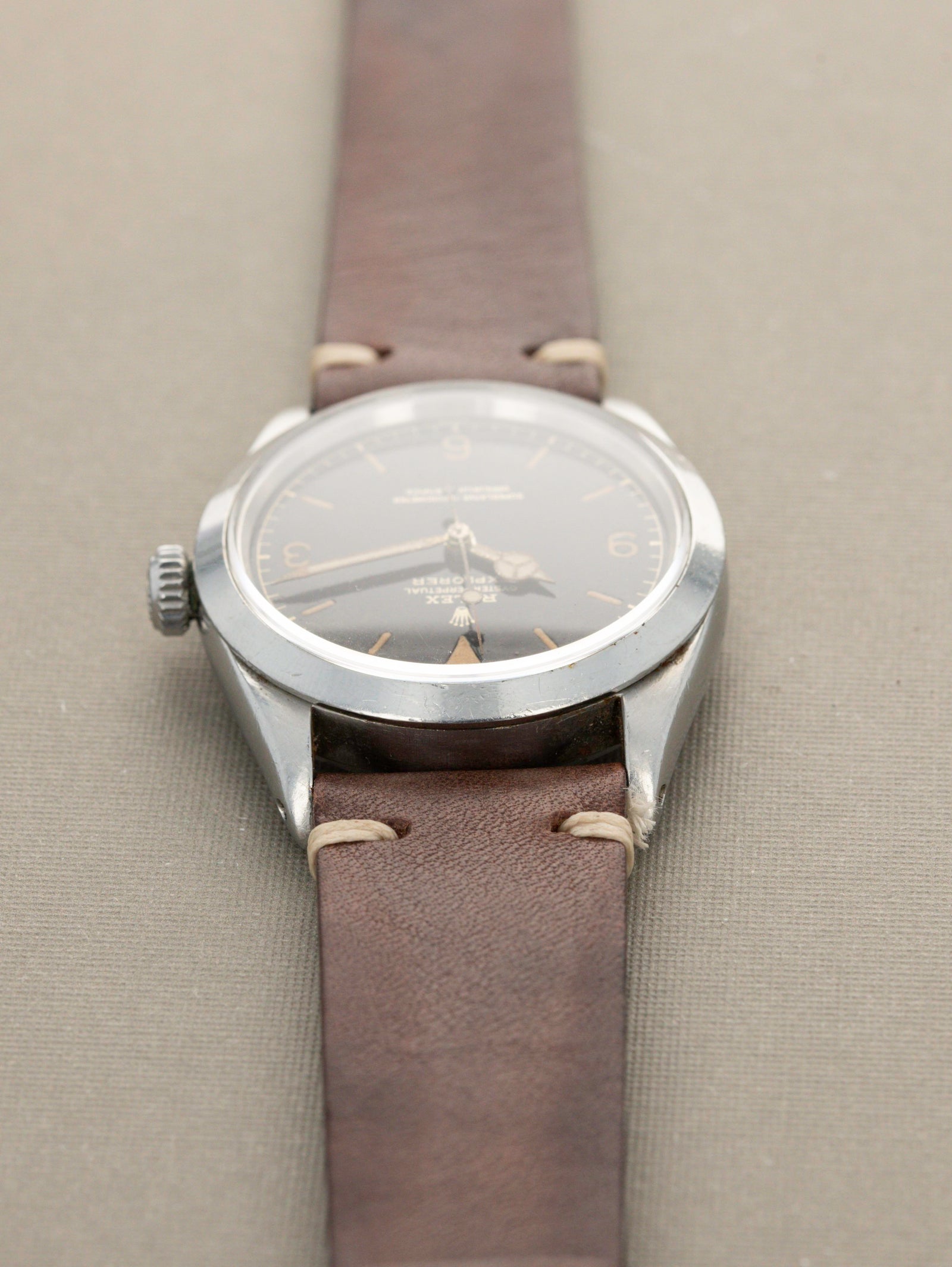 Rolex Explorer I Ref. 1016 - Tropical Gilt Exclamation Point Dial