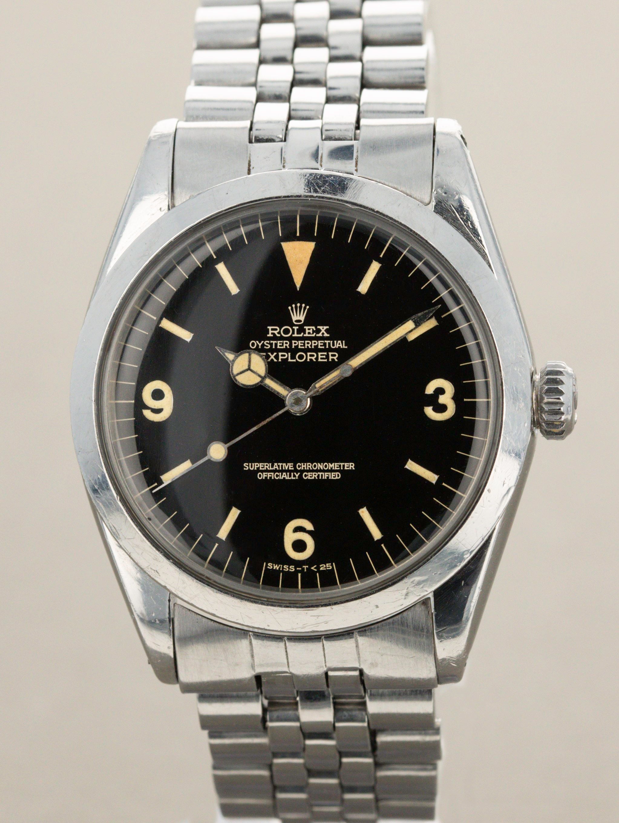 Rolex explorer 2025 1016 gilt dial