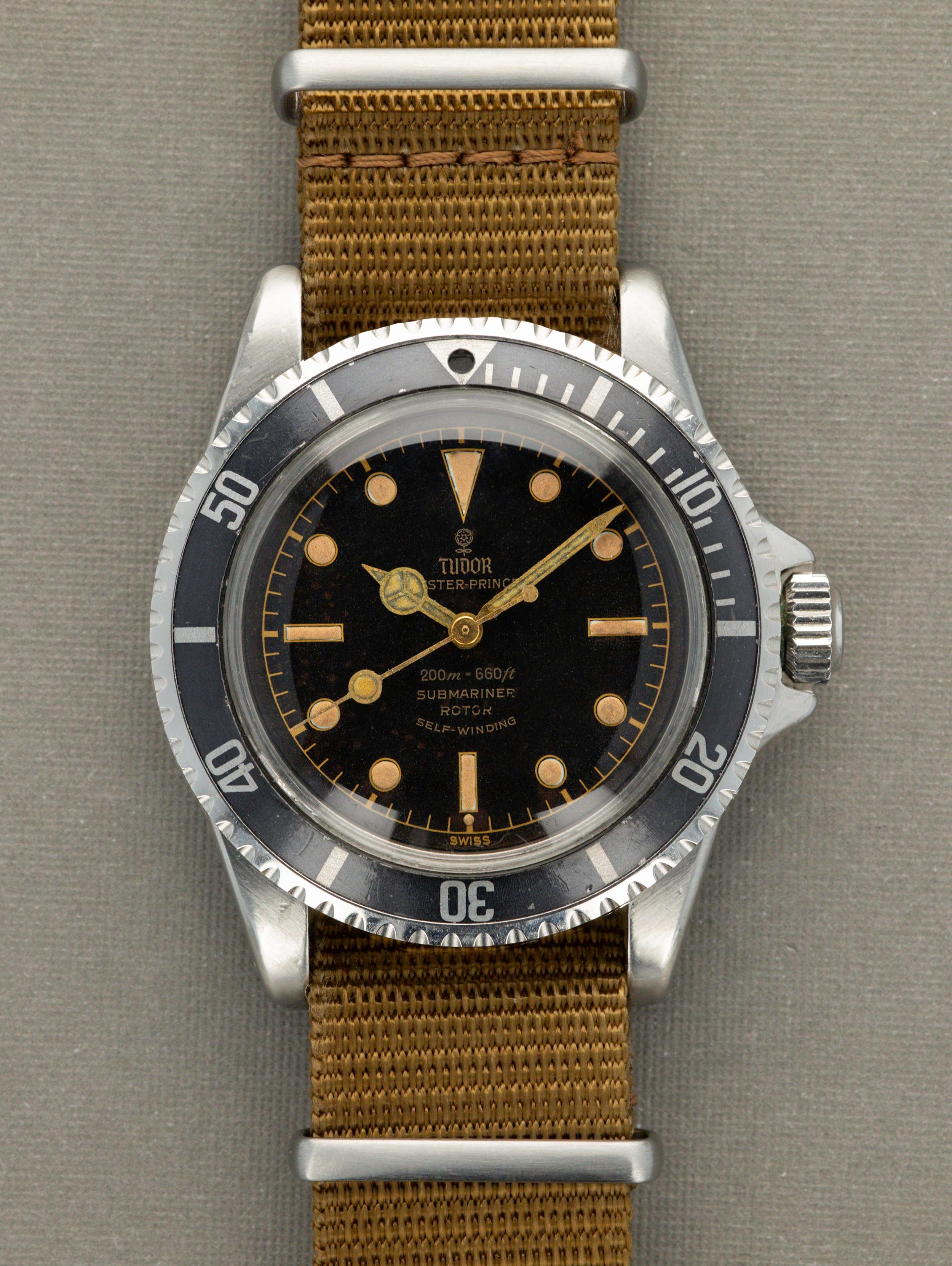Tudor Submariner Ref. 7928 - Pointed Crown Guards, Exclamation Point