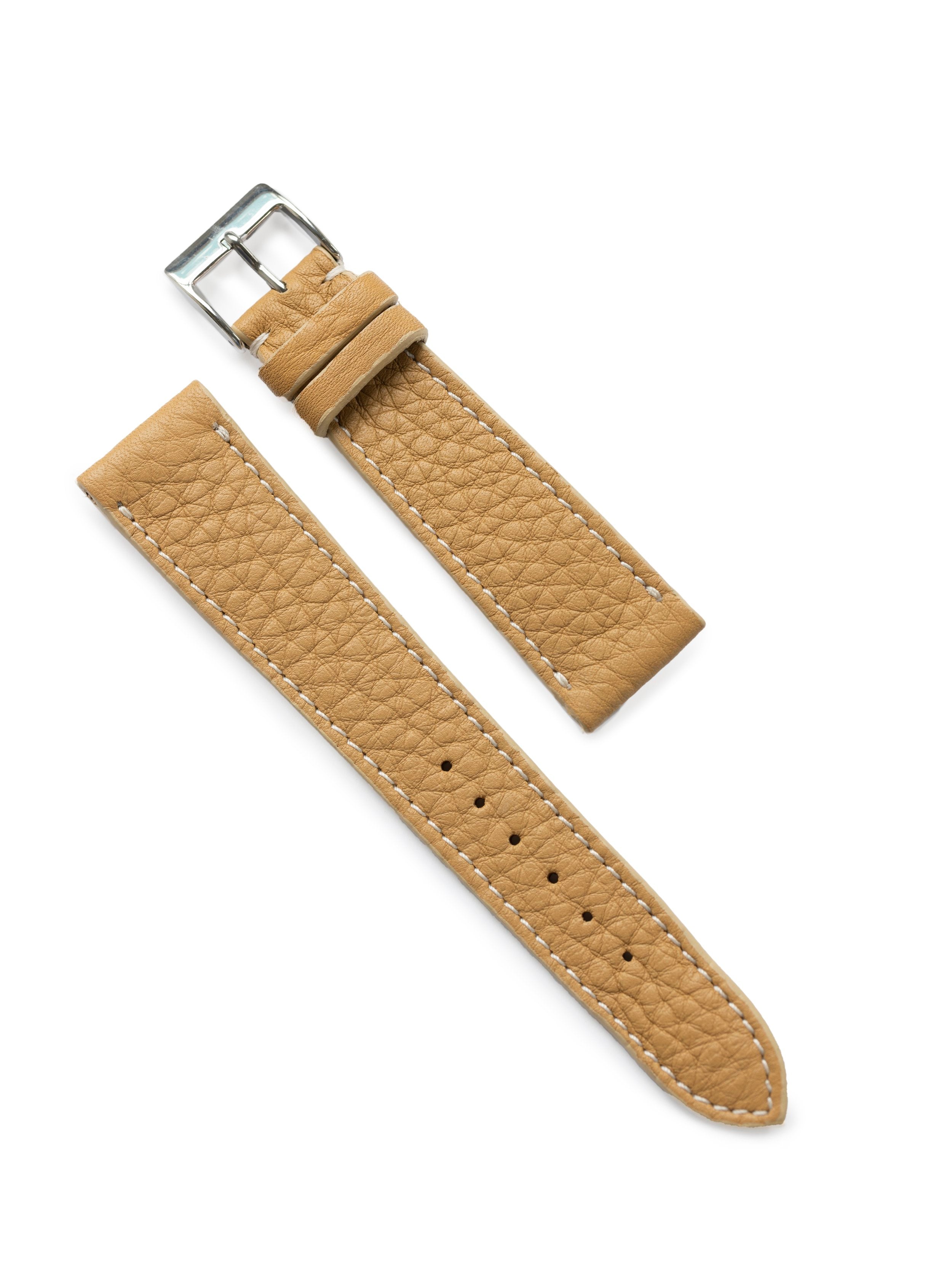 Cervo Wheat JPM x Oliver & Clarke Leather Watch Strap