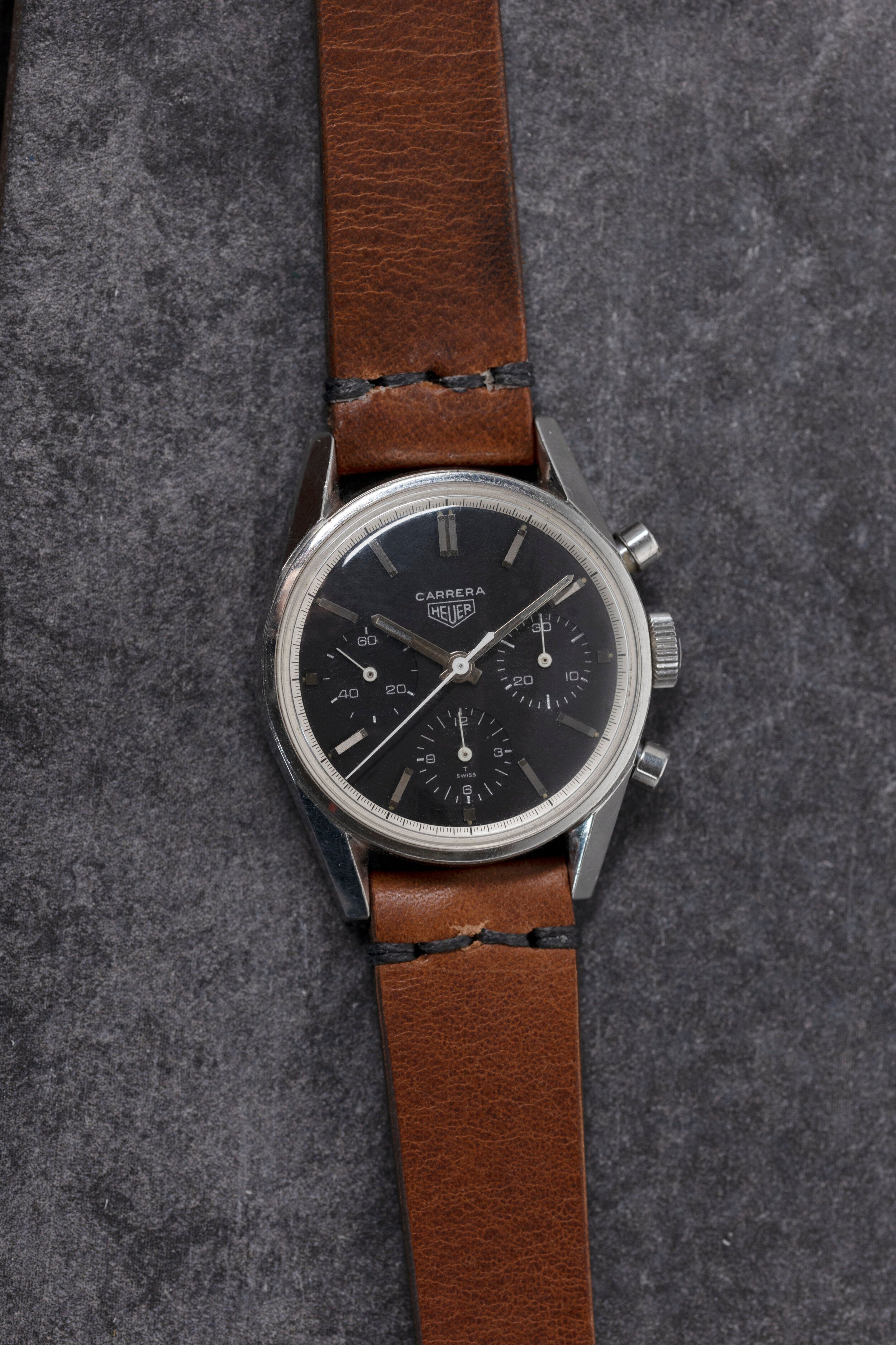 Sienna Brown JPM x Oliver & Clarke Vintage Leather Watch Strap